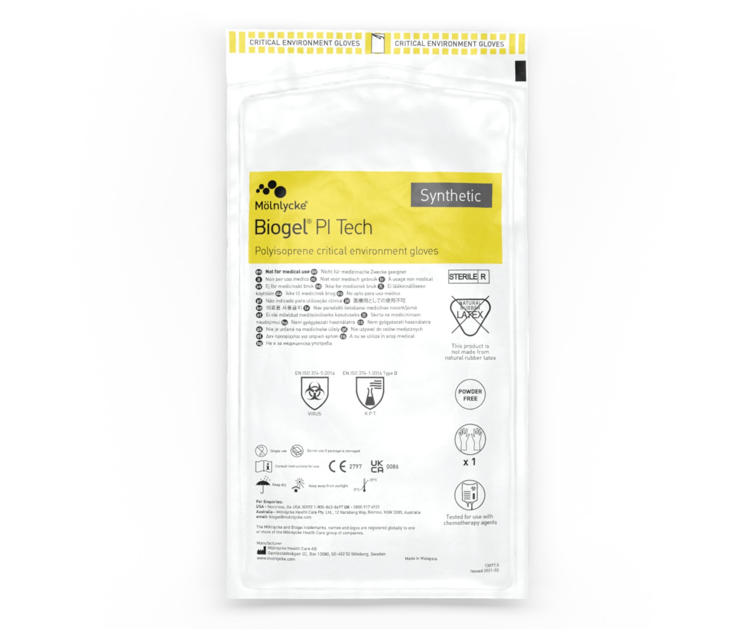 Cleanroom Glove Biogel® Pi Tech